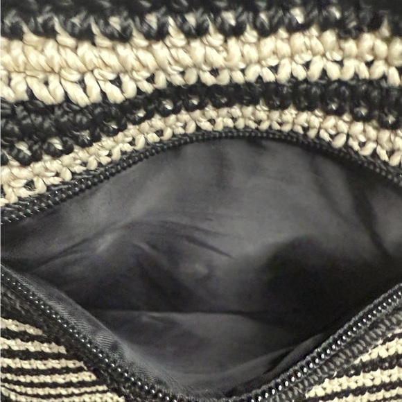 The Sak Black and White Crochet Collection Hobo Handbag - Picture 5 of 13